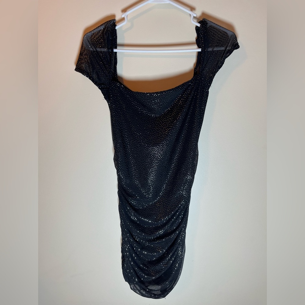 LUCY IN THE SKY BLACK MINI DRESS